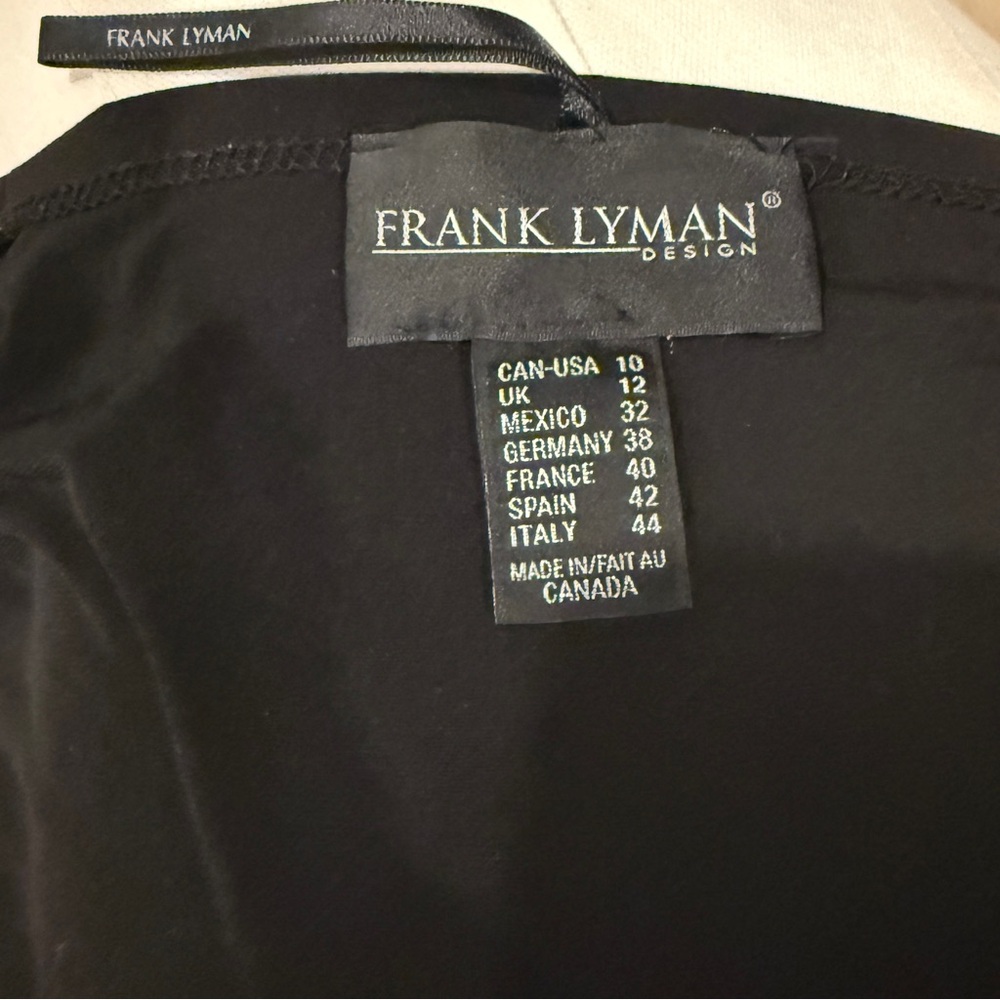 Frank Lyman Design Black Long Open Front Cardigan - Picture 2 of 4